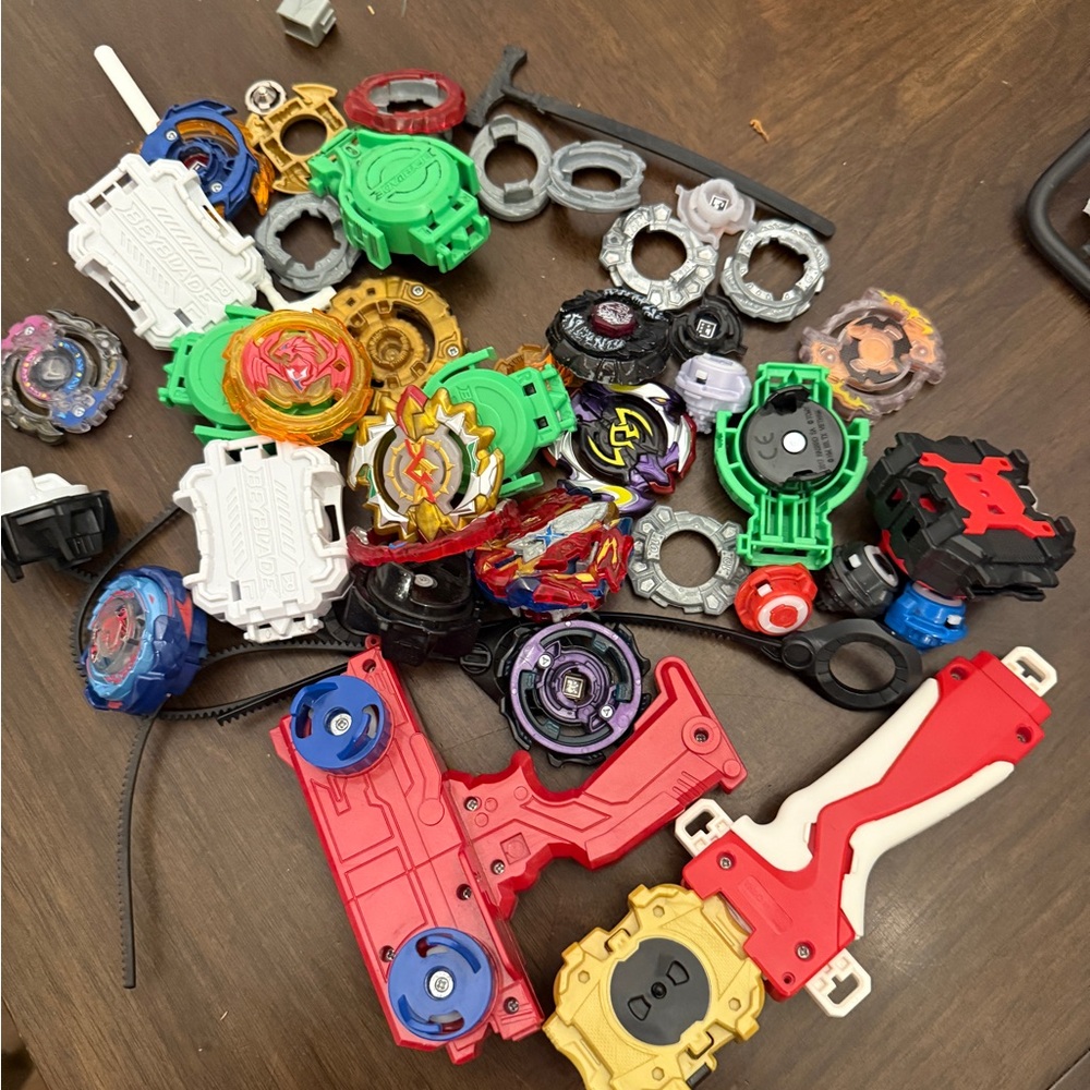 Colorful Spinning Battle Tops Set